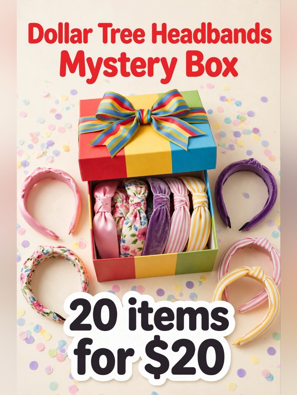 Assorted Headband Mistery Box With 20 Items!